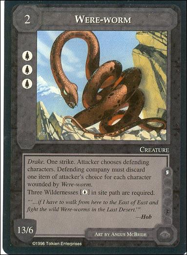 Middle-Earth: The Dragons (Base Set) card 164 Were-worm