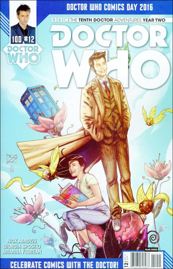 Doctor Who: The Tenth Doctor Year Two issue 12-E Blair Shedd Doctor Who Comics Day Cover