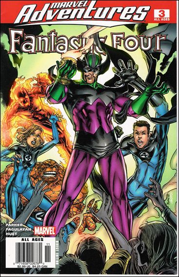 Marvel Adventures Fantastic Four issue 3-B Newsstand Edition / Price Variant 