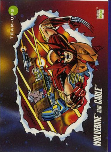 Marvel Universe: Series 3 (Base Set) card 77 Wolverine and Cable