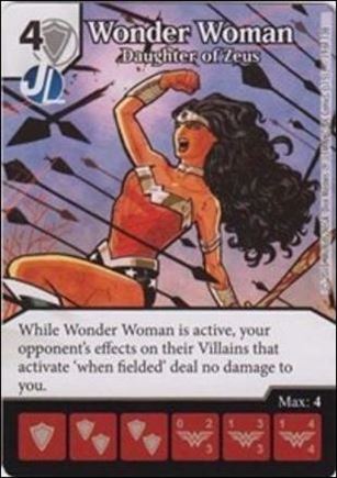 DC Comics Dice Masters Justice League  card 19 Wonder Woman: Daughter of Zeus