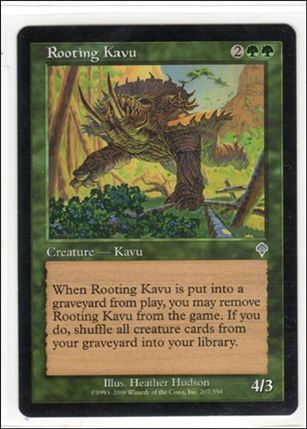 Magic the Gathering: Invasion (Base Set) card 207 Rooting Kavu