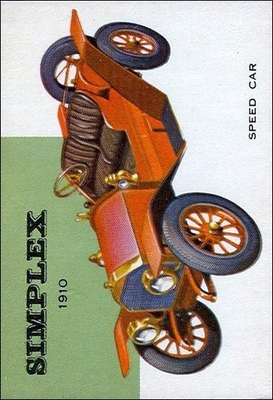 World on Wheels (Base Set) card 29 Simplex Speed Car 1910