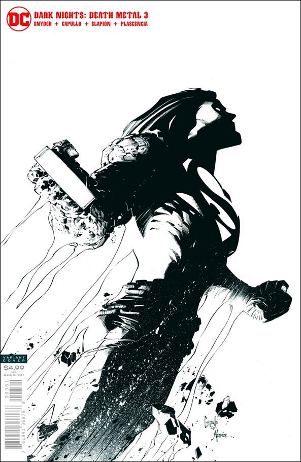 Dark Nights: Death Metal issue 3-F Greg Capullo 1:100 Cardstock B&W Cover