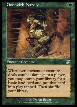 Magic the Gathering: Scourge (Base Set) card 125 One with Nature