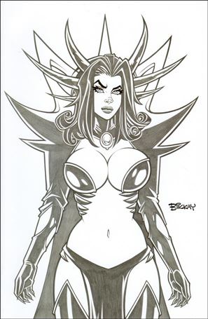 Siria: Underworld Pimp Hustla issue 1-N Bill McKay Black & White Virgin Cover