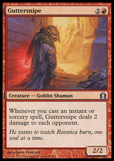 Magic the Gathering: Return to Ravnica (Base Set) card 98 Guttersnipe