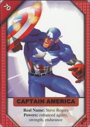 Marvel ReCharge: Inaugural Edition (Base Set) card 4 Captain America