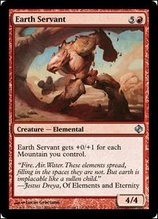 Magic the Gathering: Duel Decks: Venser vs. Koth (Base Set) card 60 Earth Servant