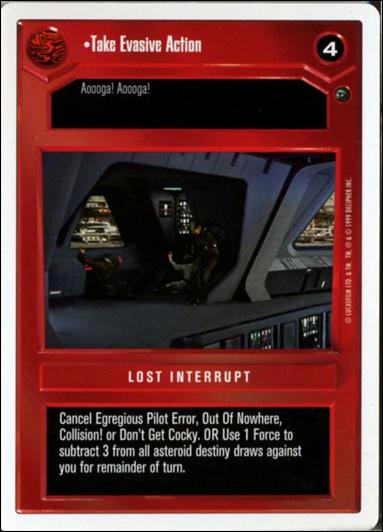 Star Wars: Dagobah Revised (Base Set) card 51 Take Evasive Action