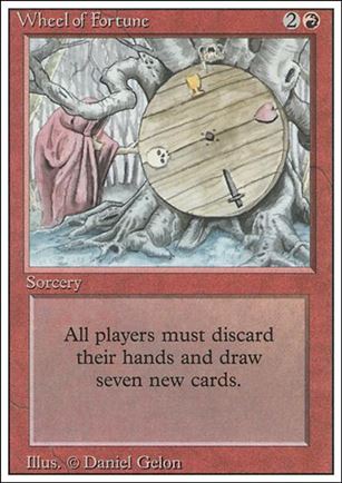 Magic the Gathering: Revised (Base Set) card 185 Wheel of Fortune