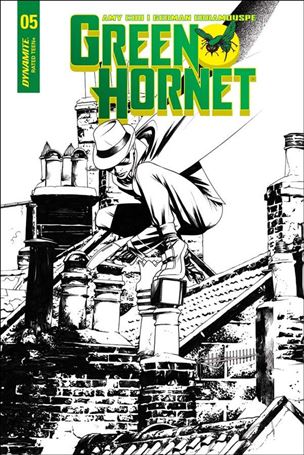 Green Hornet (2018) issue 5-C Mike McKone 1:10 Black & White Cover