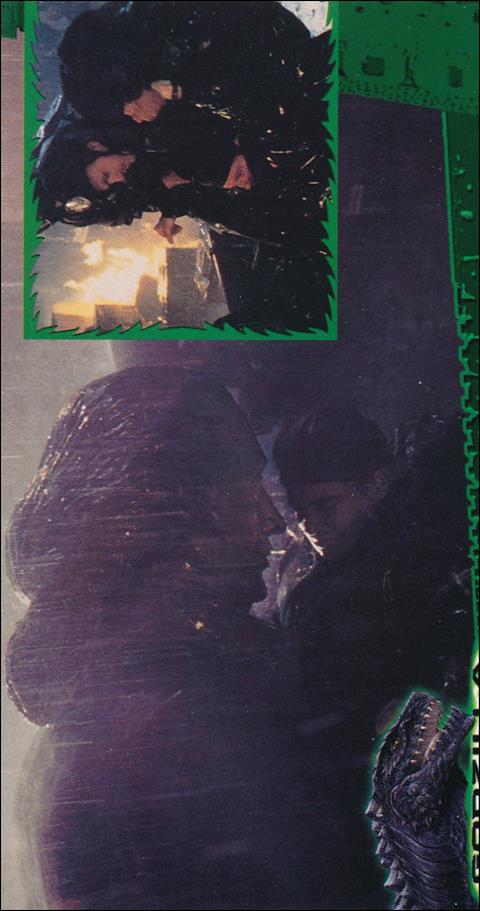 Godzilla Supervue (Base Set) card 27 Blasted By Power Breath