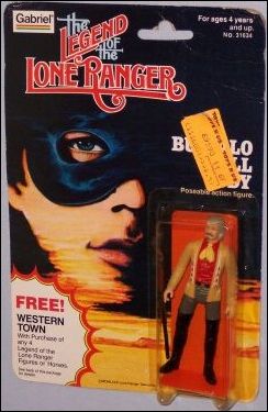 Legend of the Lone Ranger (Movie) Action Figures figure 4-B Buffalo Bill Cody (Western Town Offer Card)