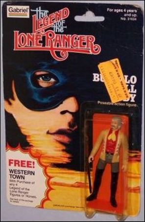 Legend of the Lone Ranger (Movie) Action Figures figure 4-B Buffalo Bill Cody (Western Town Offer Card)