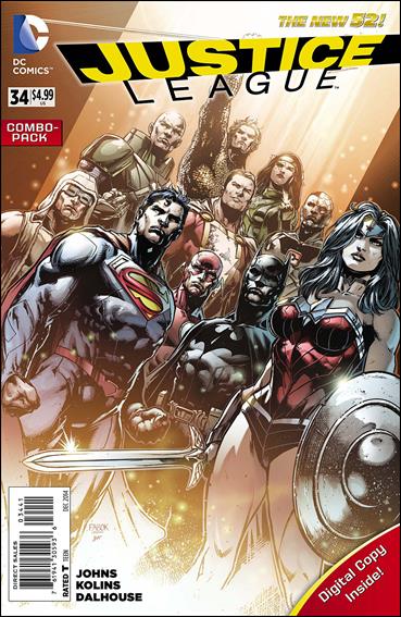 Justice League (2011) issue 34-C Unbagged Jason Fabok Cover Combo Pack