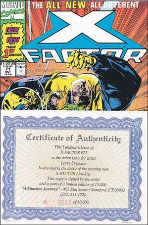 X-Factor (1986) issue 71-C Timeless Journey (Signed by Larry Stroman) 1/10000