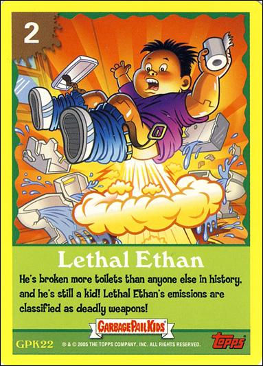 Garbage Pail Kids All-New Series 4 (Game Card Subset) card GPK22 Lethal Ethan