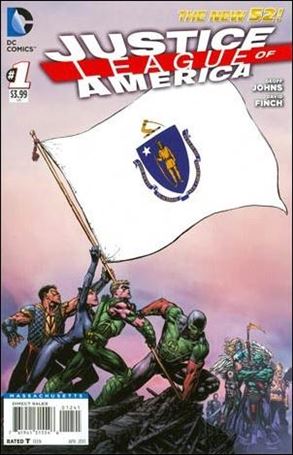 Justice League of America (2013)  issue 1-MV Massachusetts State Flag Cover