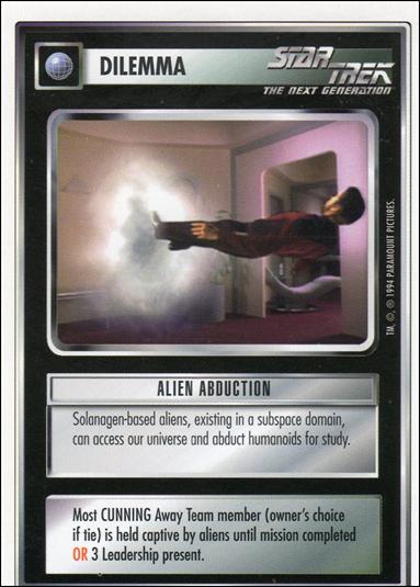 Star Trek: Premiere Unlimited (Base Set) card 10 Alien Abduction