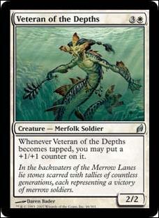 Magic the Gathering: Lorwyn  card 46-Z-INVALID Veteran Of Depths
