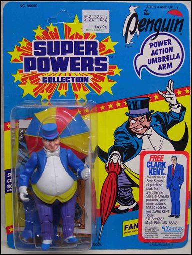 Super Powers Collection Action Figures (1984) figure 47-B Penguin - Wave 2 Re-Pack (Clark Kent Offer)