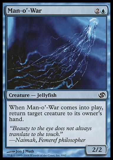 Magic the Gathering: Duel Decks: Jace vs. Chandra (Base Set) card 8 Man-o'-War