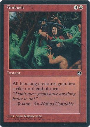 Magic the Gathering: Homelands (Base Set) card 62 Ambush