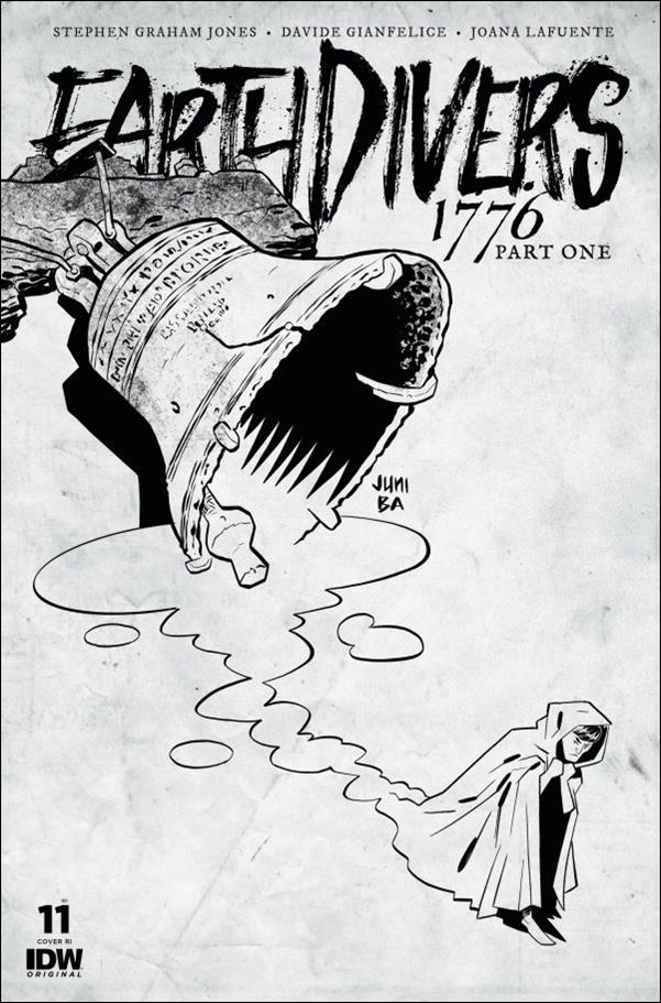 Earthdivers issue 11-D Juni Ba 1:25 B&W Cover