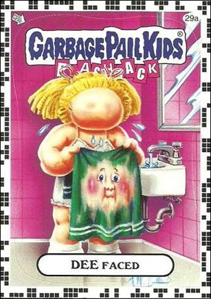 Garbage Pail Kids: Flashback Series 2 (White Border Base Set) card 29a Dee Faced