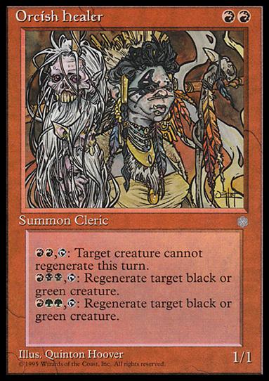 Magic the Gathering: Ice Age (Base Set) card 208 Orcish Healer