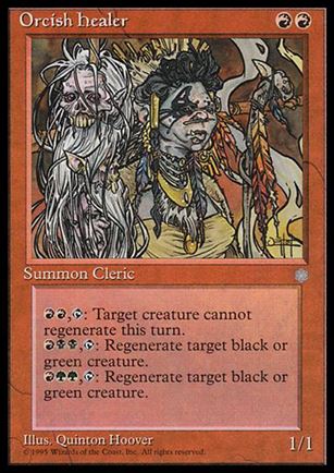 Magic the Gathering: Ice Age (Base Set) card 208 Orcish Healer