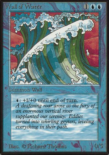 Magic the Gathering: Limited Edition Alpha (Base Set) card 90 Wall of Water