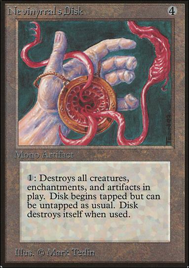 Magic the Gathering: Limited Edition Beta (Base Set) card 268 Nevinyrral's Disk