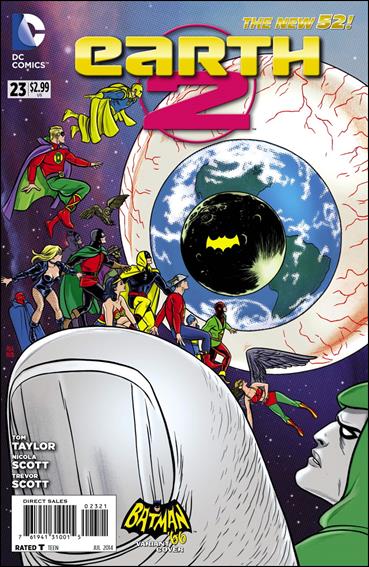 Earth 2 issue 23-B Michael Allred 1:25 Batman '66 Cover