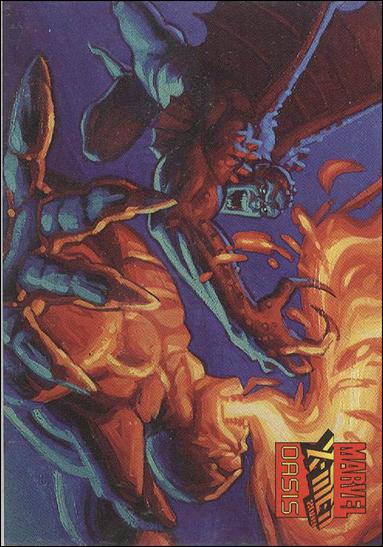 X-Men 2099: Oasis (Base Set) card 73 Bloodhawk reborn