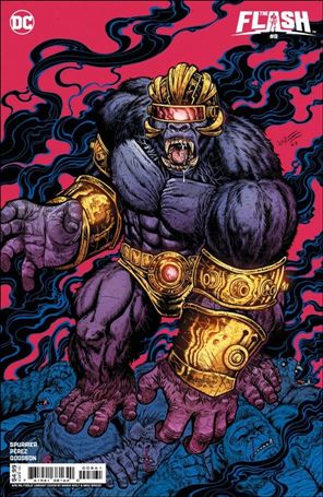 Flash (2023) issue 8-D Maria Wolf Ape-ril Fools Cardstock Cover