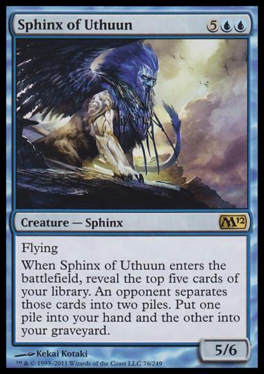 Magic the Gathering: 2012 Core Set (Base Set) card 76 Sphinx of Uthuun