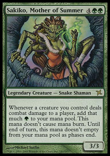 Magic the Gathering: Betrayers of Kamigawa (Base Set) card 141 Sakiko, Mother of Summer