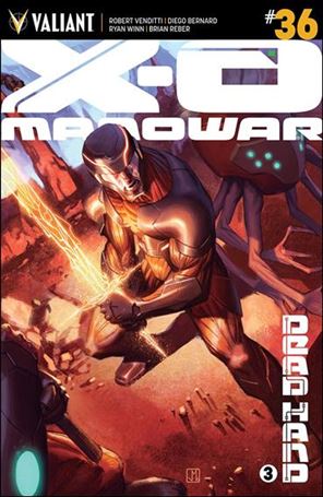 X-O Manowar (2012)  issue 36-B Jorge Molina Wraparound Cover