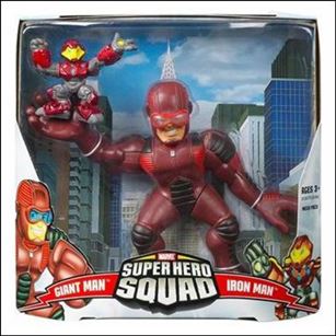 Marvel Super Hero Squad (Mega-Packs) figure 3 Ultimate Iron Man and Ultimate Giant-Man