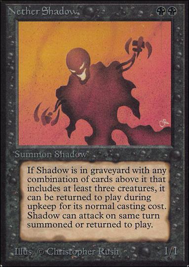 Magic the Gathering: Limited Edition Alpha (Base Set) card 116 Nether Shadow