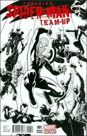 Superior Spider-Man Team-Up issue 1-C Paolo Rivera 1:100 Black and White Cover