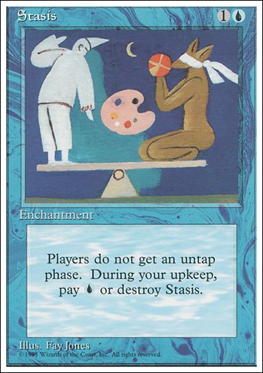 Magic the Gathering: 4th Edition (Base Set) card 104 Stasis