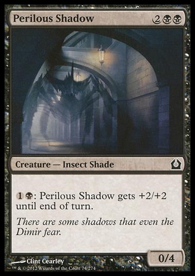 Magic the Gathering: Return to Ravnica (Base Set) card 74 Perilous Shadow