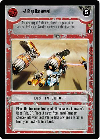 Star Wars: Tatooine Limited (Base Set) card 76 A Step Backward