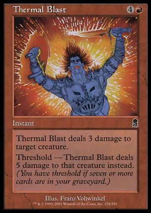 Magic the Gathering: Odyssey (Base Set) card 224 Thermal Blast