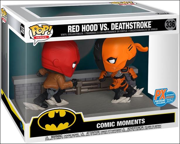 POP! Heroes figure 336 Red Hood vs Deathstroke Previews Exclusive 1/30000