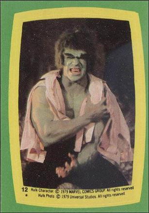 Incredible Hulk (Sticker Subset) card 12 card # 12