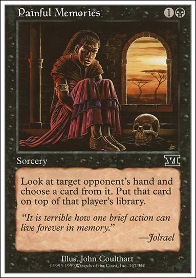 Magic the Gathering: 6th Edition (Base Set) card 147 Painful Memories